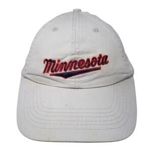 Minnesota DQ Strapback Baseball Cap Gray One Size Adjustable Embroidered BDA